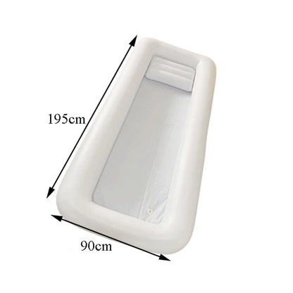 Bañera inflable – Ducha y lavatorio portátil tipo tina para adultos mayores