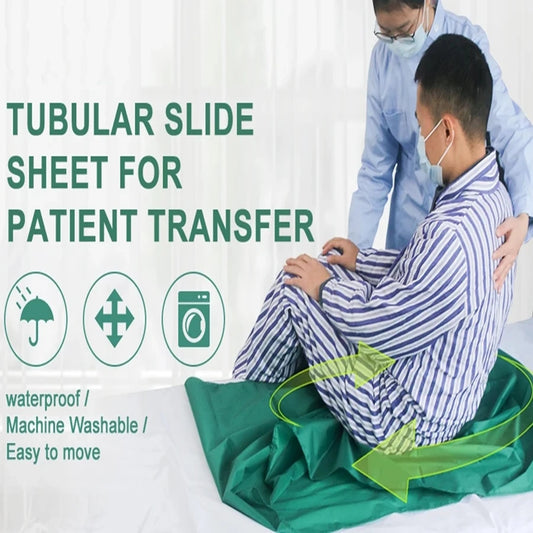 Sábana deslizante tubular reutilizable para pacientes postrados en cama